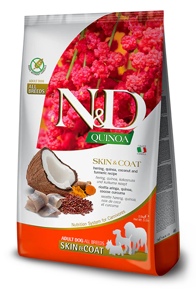 Farmina N&D Quinoa Functional Canine Dog Food - Skin & Coat Herring