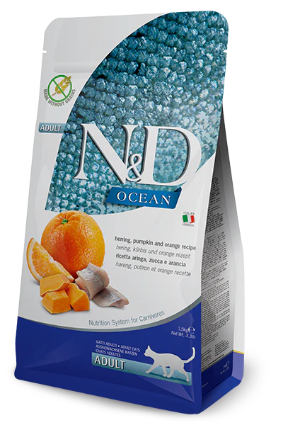Farmina N&D Ocean - Herring, Pumpkin & Orange Adult Cat