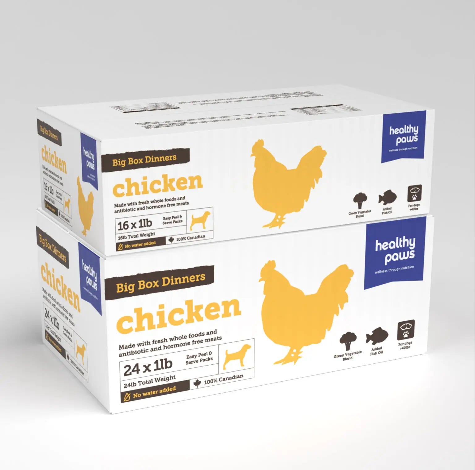 Healthy Paws Big Box Dinner Chicken - Canine Formula 24LB