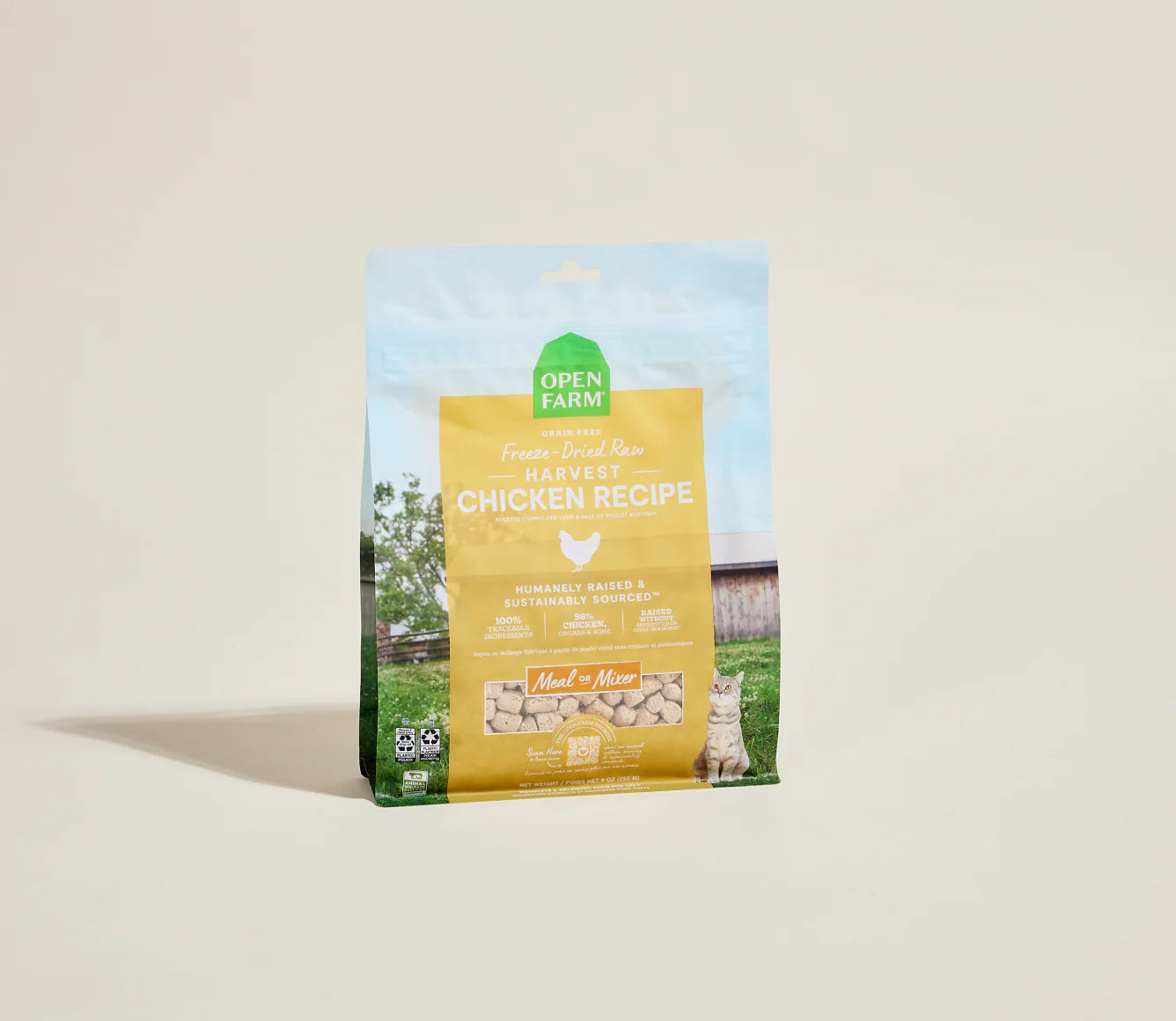 Open Farm Wild-Caught Chicken Freeze Dried Raw Morsels for Cats