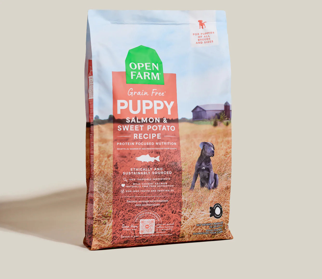 Open Farm Salmon & Sweet Potato Puppy Recipe