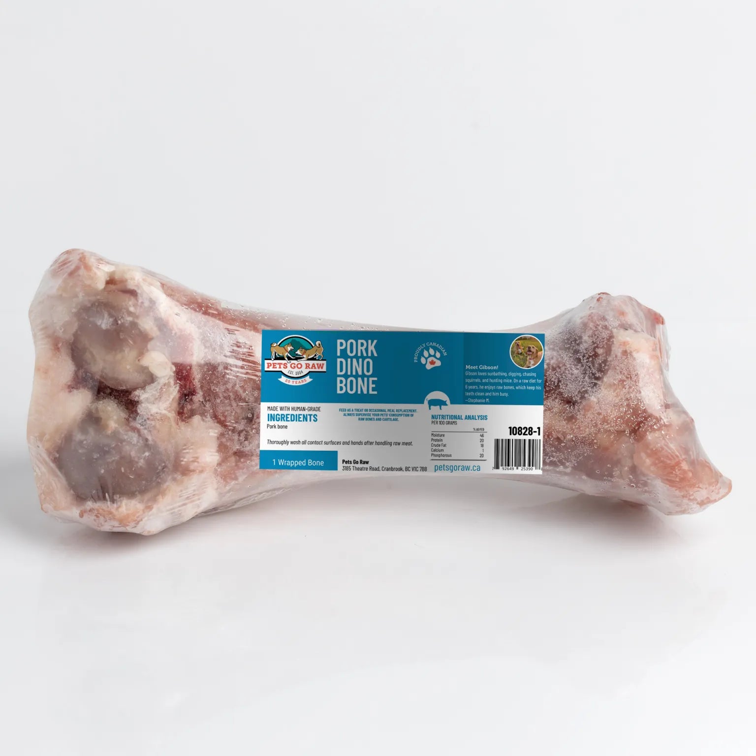 Pets Go Raw Pork Dino Bone