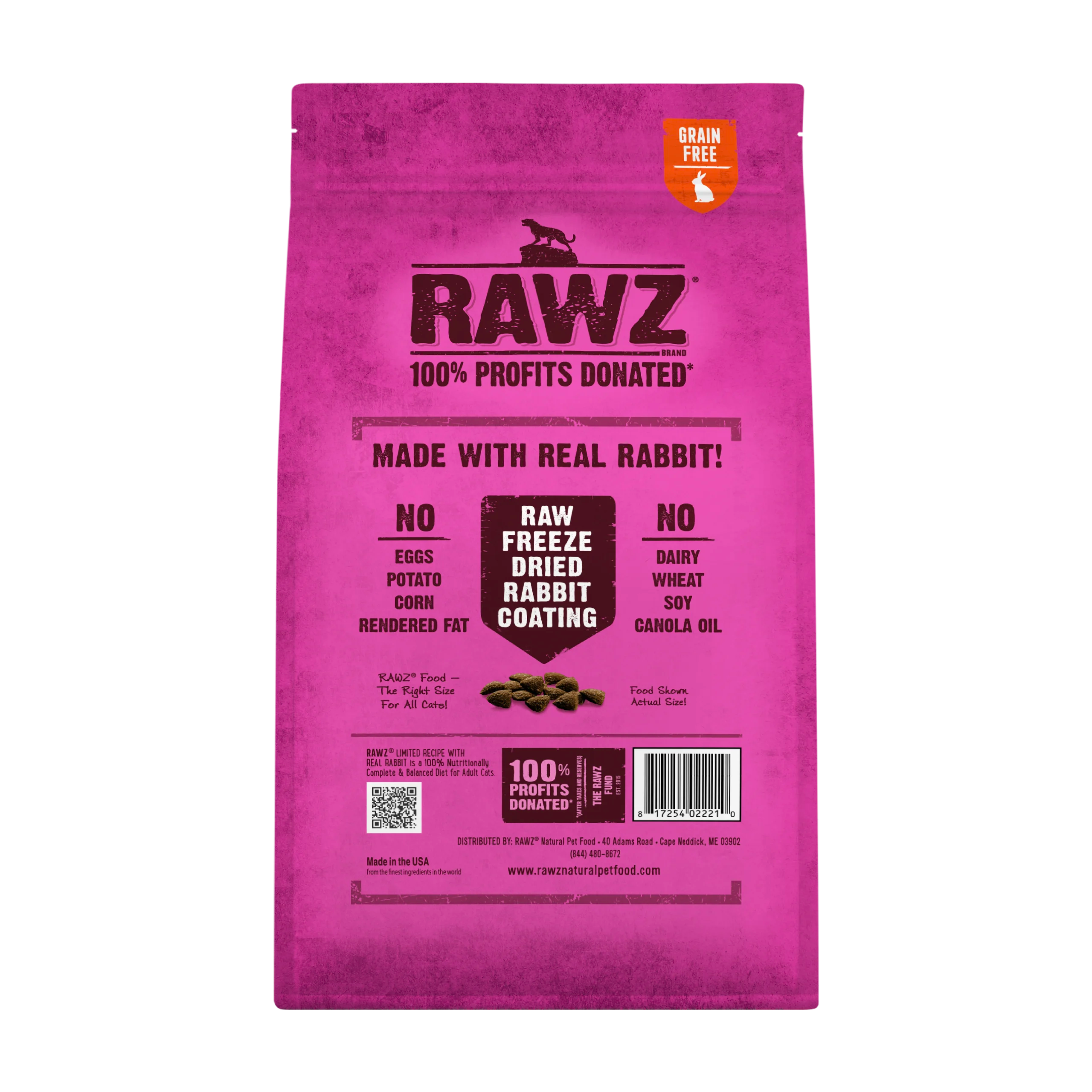 Rawz Limited Ingredient Rabbit Cat Food