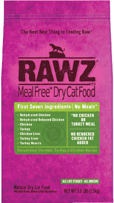 RAWZ CHICKEN, TURKEY & CHICKEN CAT FOOD RECIPE