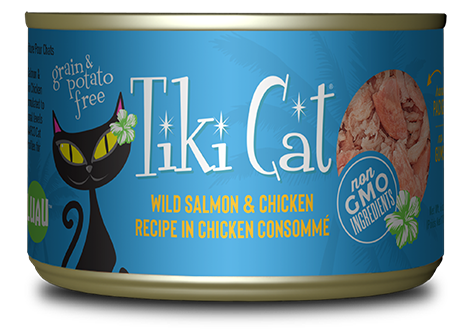 Tiki Cat Luau Napili Salmon and Chicken  - Cat Formula