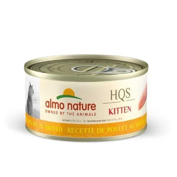 Almo Nature HQS Natural Chicken Recipe in Broth - For Kittens