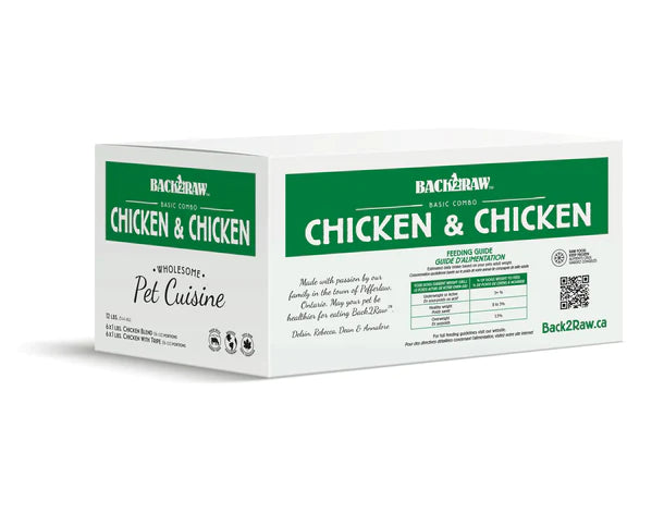 Back 2 Raw BASIC CHICKEN TRIPE / CHICKEN BLEND COMBO (12LB BOX)