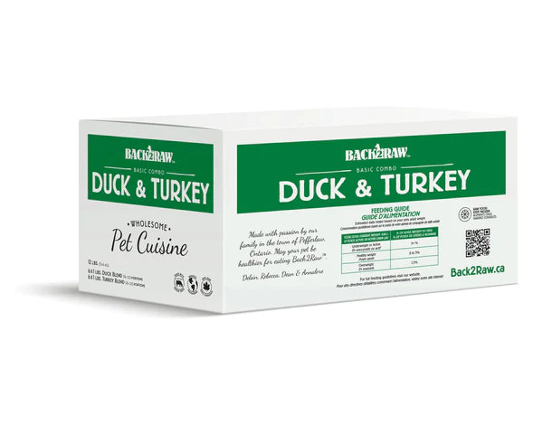 Back 2 Raw BASIC TURKEY & DUCK COMBO (12LB BOX)