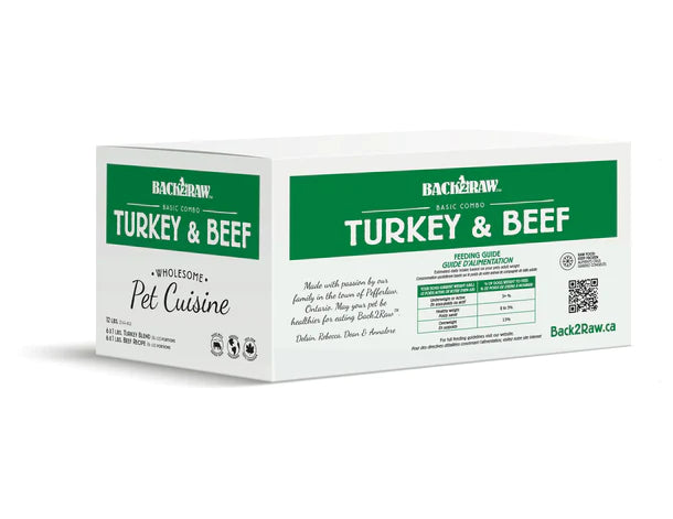 Back 2 Raw BASIC TURKEY / BEEF COMBO (12LB BOX)