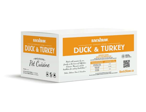 Back 2 Raw COMPLETE TURKEY / DUCK COMBO (12LB BOX)