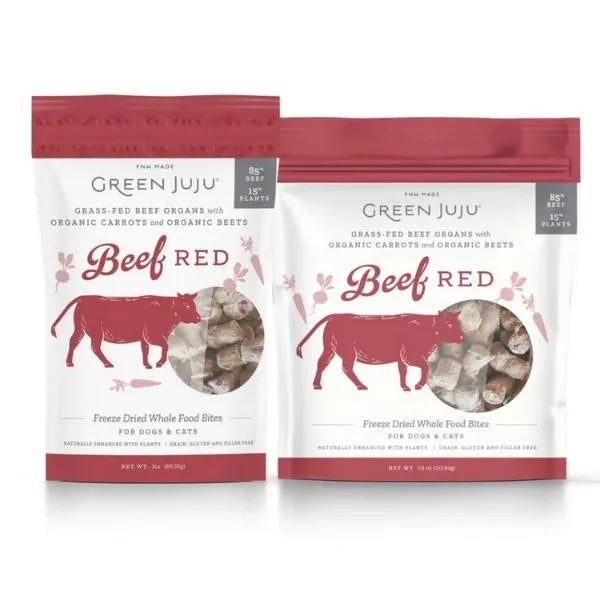 Green Juju Freeze-Dried Whole Food Bites - Beef Red