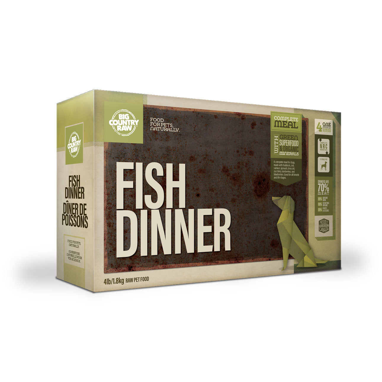 Big Country Raw Fish Dinner Carton