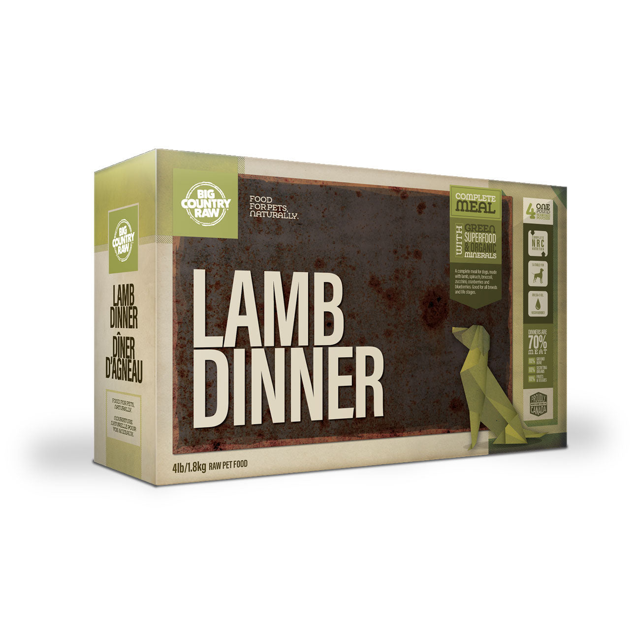 Big Country Raw Lamb Dinner Carton