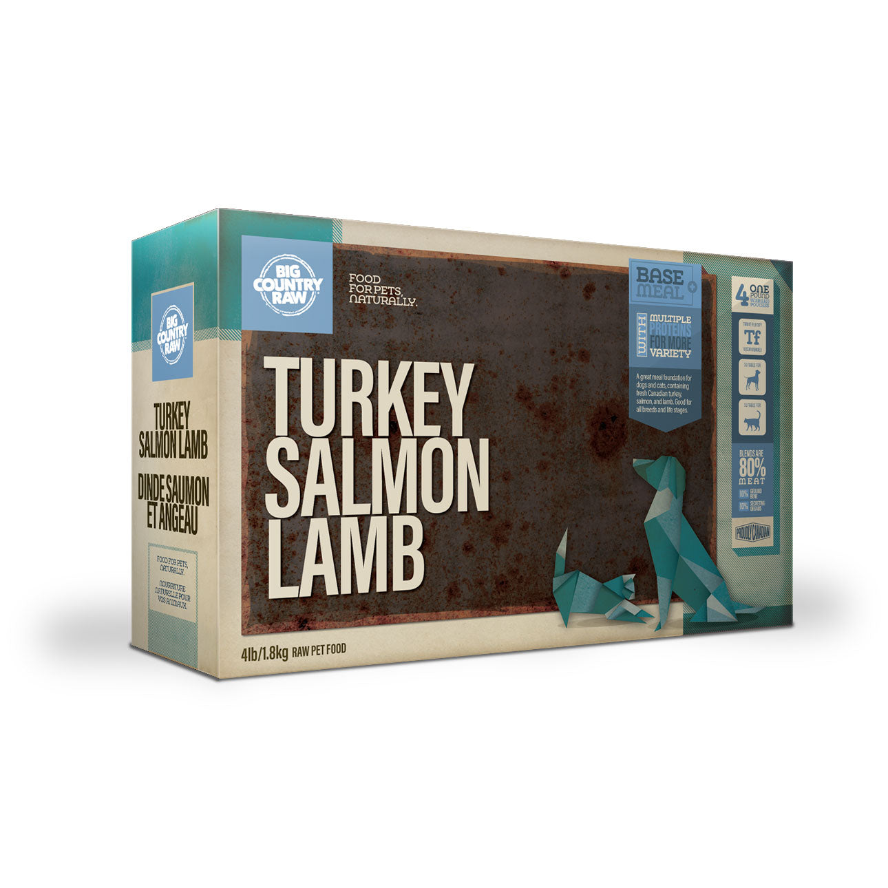 Big Country Raw Turkey Salmon Lamb Carton