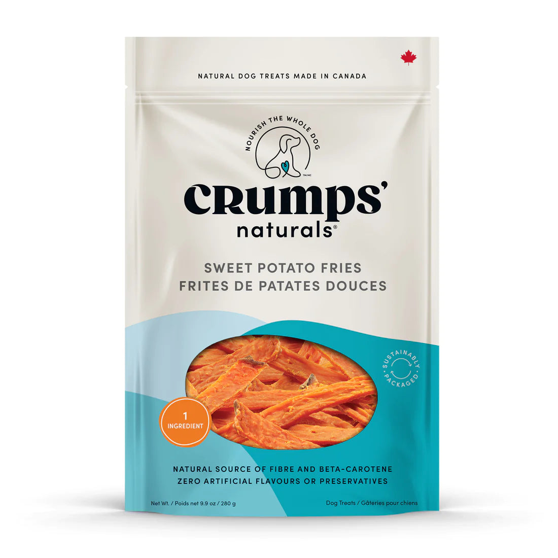 Crumps' Natural Sweet Potato Fries Dog Treats