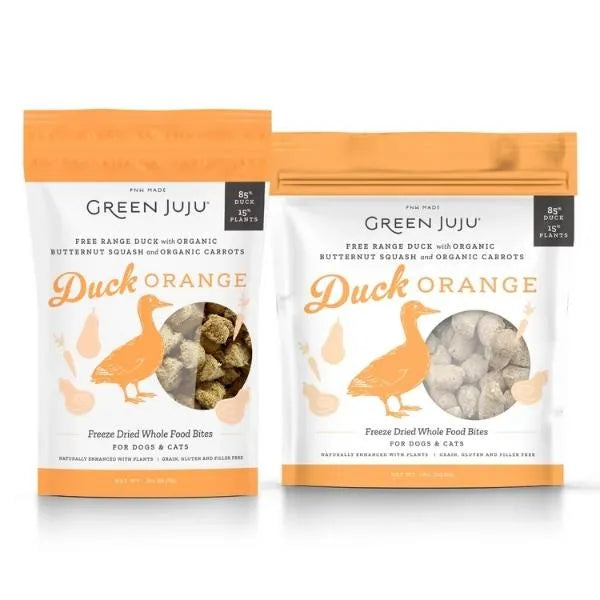 Green Juju Freeze-Dried Whole Food Bites - Duck Orange