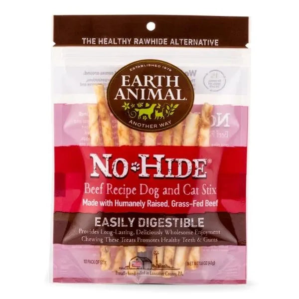 Earth Animal Dog & Cat No-Hide Beef Stix