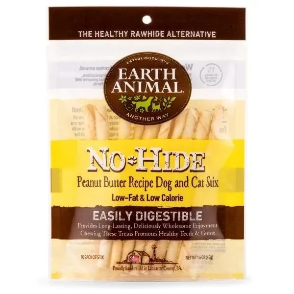 Earth Animal Dog & Cat No-Hide Peanut Butter Stix