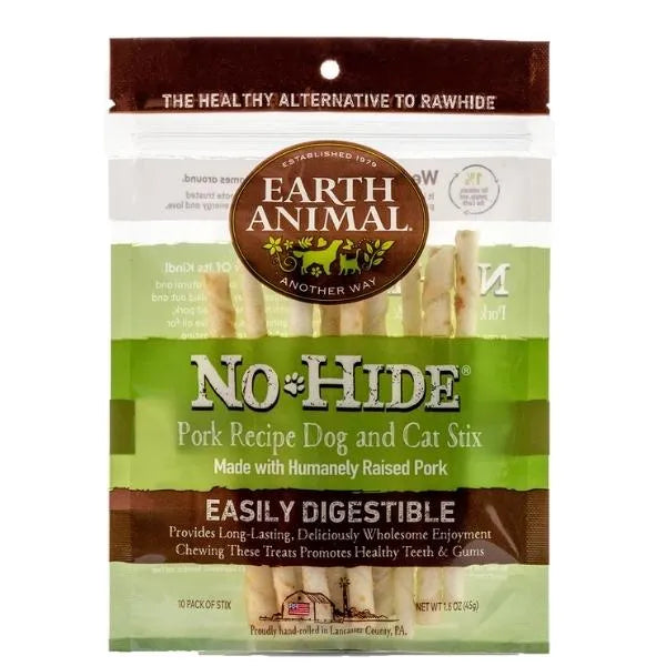 Earth Animal Dog & Cat No-Hide Pork Stix