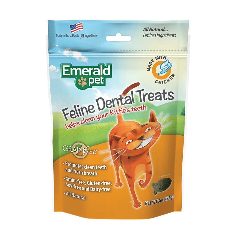 Emerald Pet Feline Dental Treats Chicken Formula