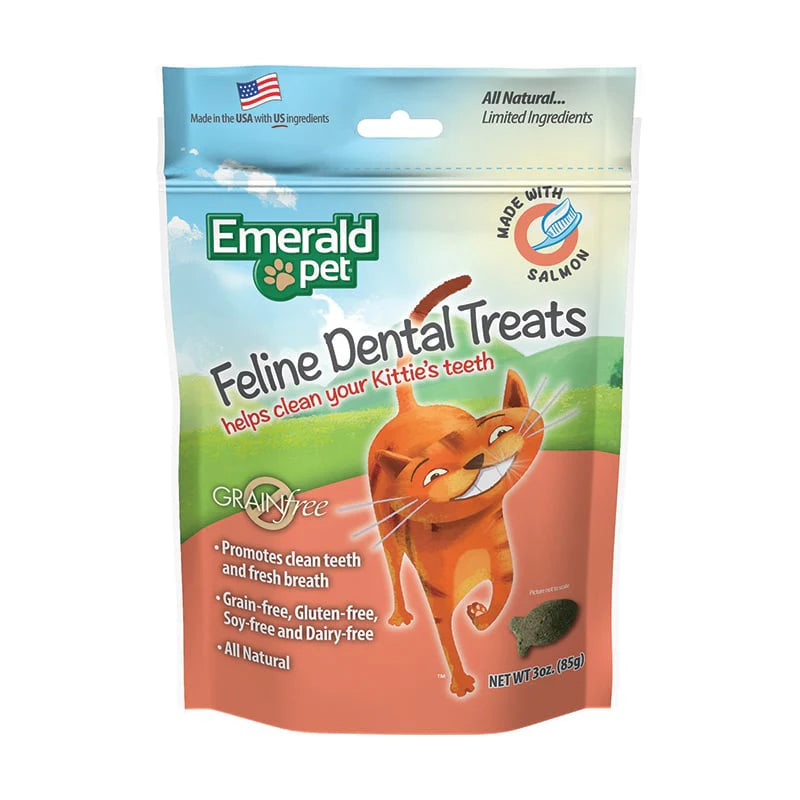 Emerald Pet Feline Dental Treats Salmon Formula