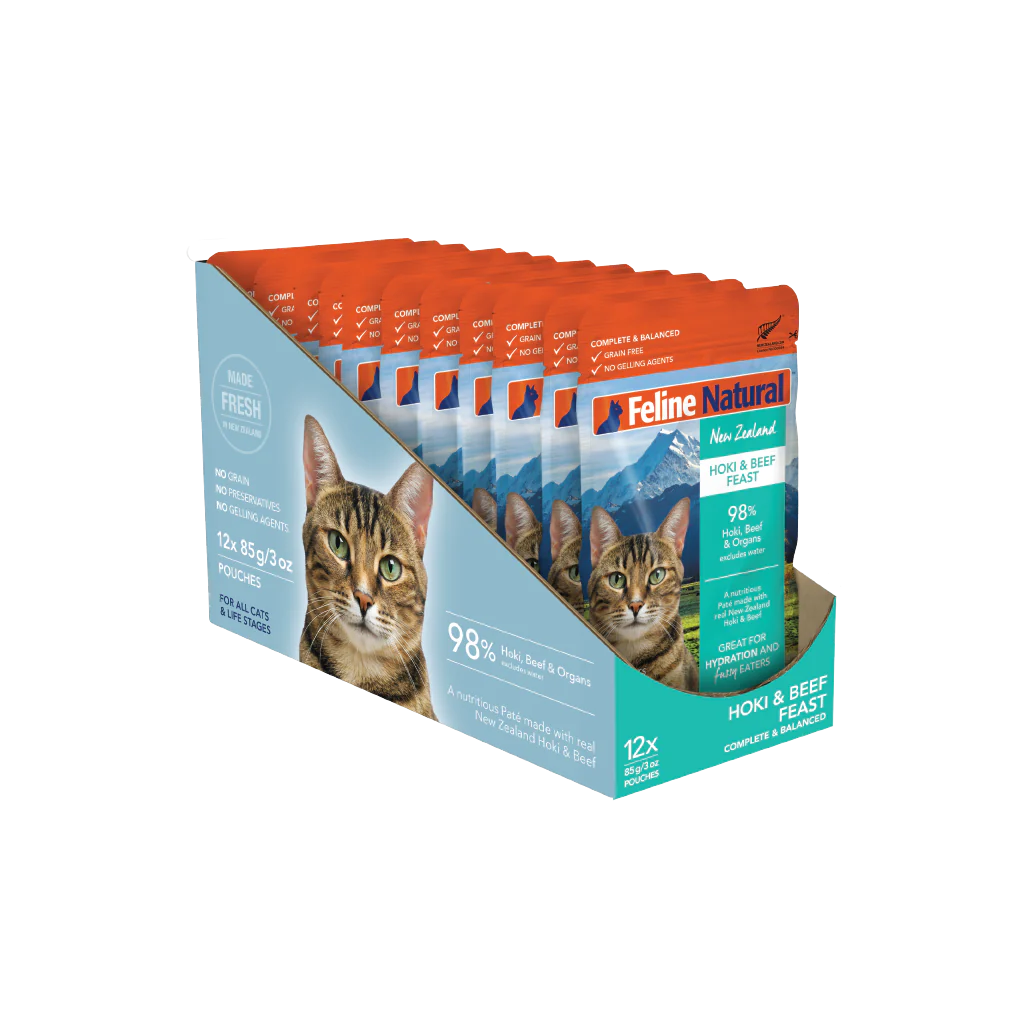 Feline natural Hoki & Beef Feast Pouch Cat Food