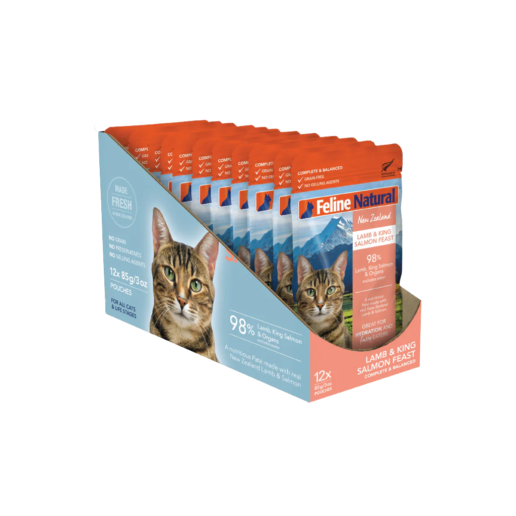 Feline Natural Lamb & King Salmon Feast Pouch Cat Food