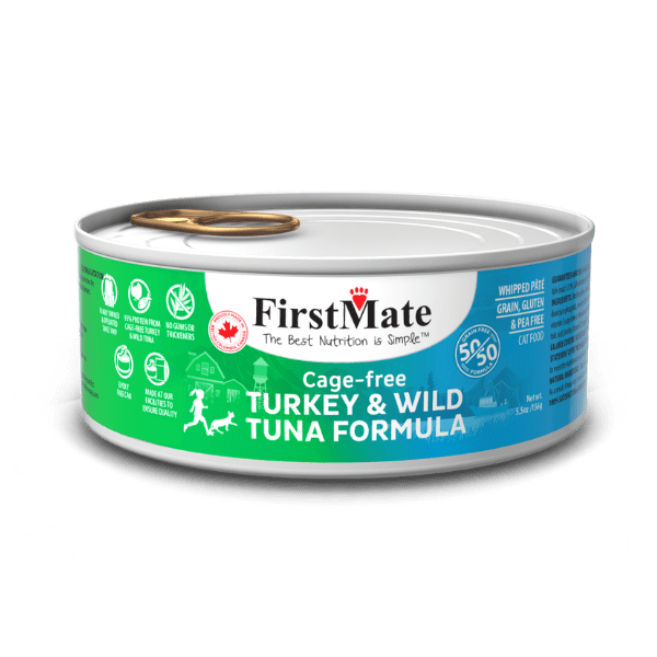 First Mate Cage-free Turkey & Wild Tuna 50/50 Formula for Cats