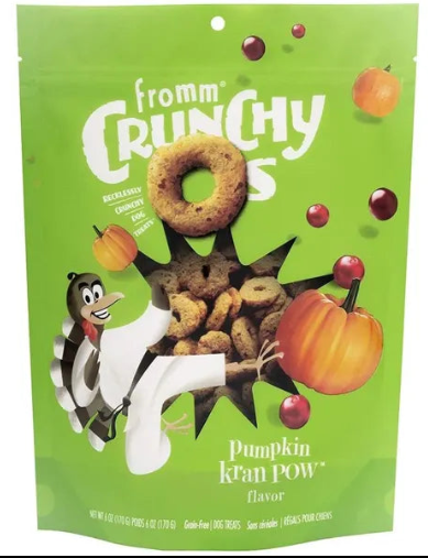 Fromm Crunchy O's Grain-Free Dog Treats - Pumpkin KranPOW
