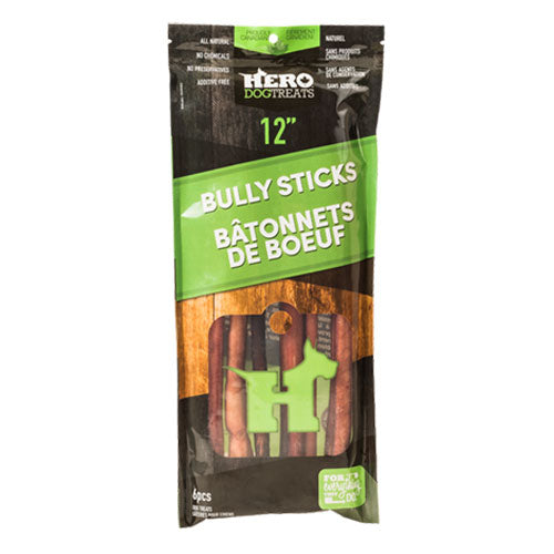 Hero Bully Sticks 12″ – 6 Pack