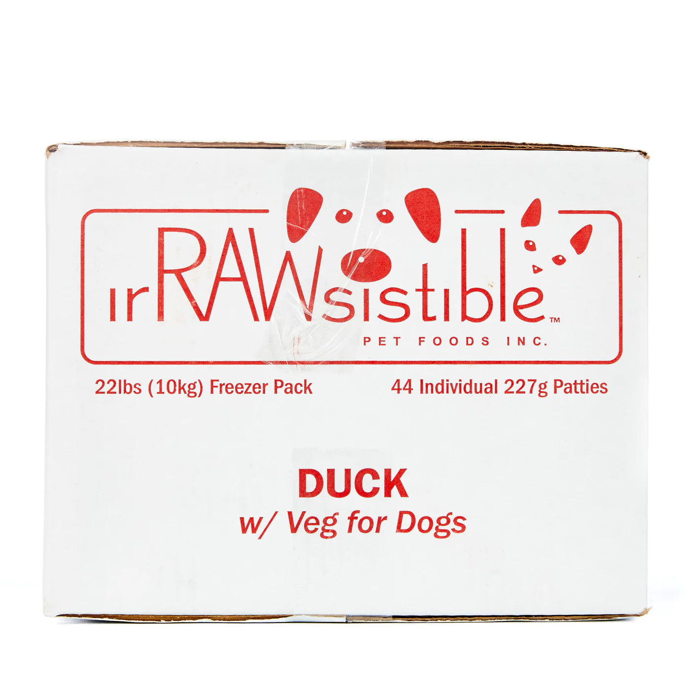 Irrawsistible Bone-In Duck Patties for Dogs