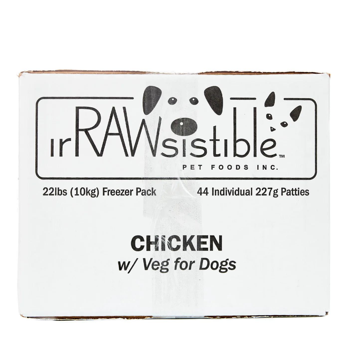 Irrawsistible Bone-In Chicken Patties for Dogs