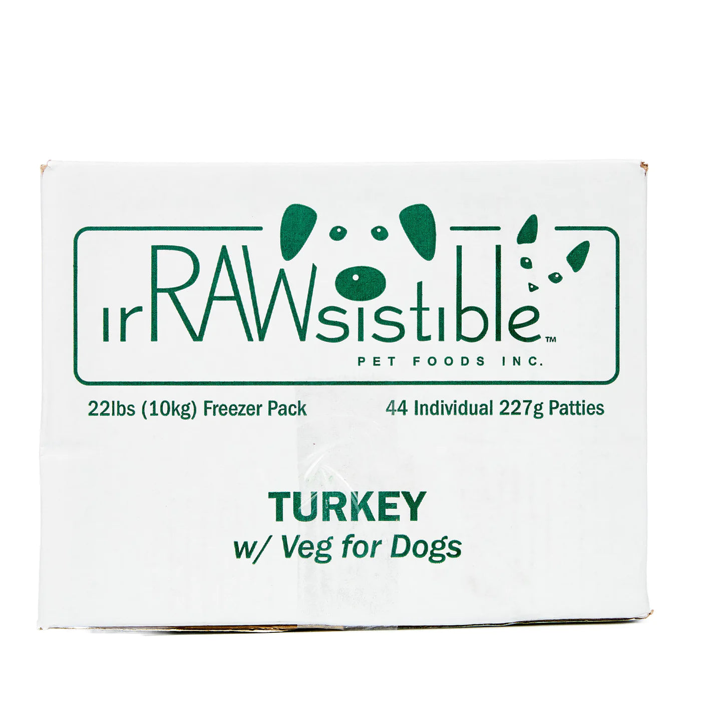 Irrawsitible Bone-In Turkey Patties for Dogs