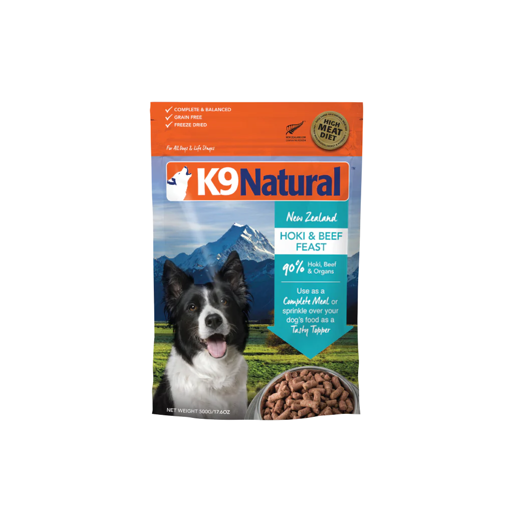 K9 Natural Hoki & Beef Feast Freeze-Dried Dog Food