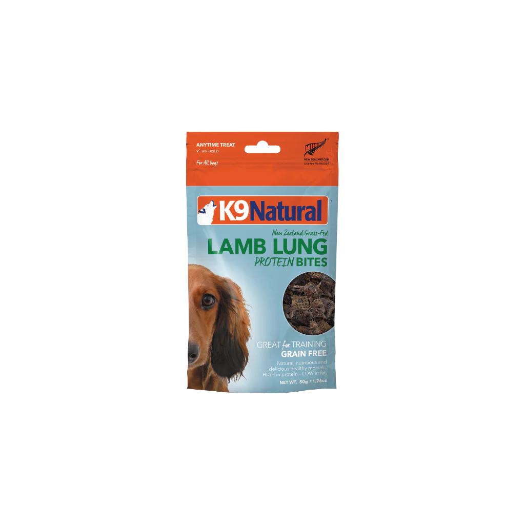 K9 Natural Lamb Lung Protein Bites Dog Treats