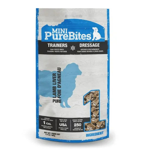 PureBites Freeze-Dried Mini Dog Treats - Lamb Liver