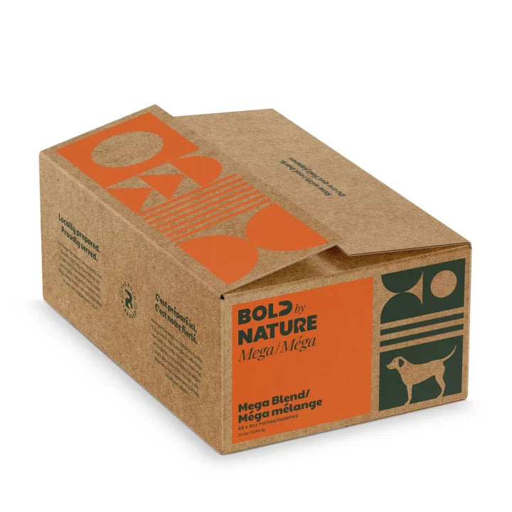 Bold By Nature Mega Blend Patties 4 LB and 24 LB