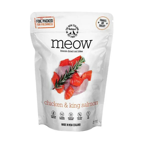 The NZ Natural Pet Food Co. Meow Freeze Dried Cat Treats - Chicken & King Salmon