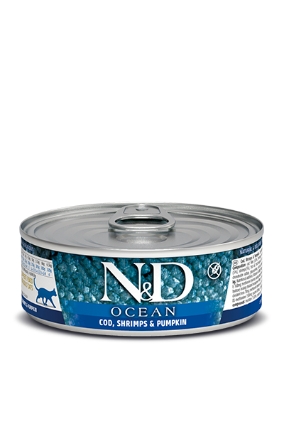 Farmina Natural & Delicious Cod, Shrimp, and Pumpkin Adult Cat Food