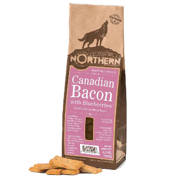 Northern Biscuit Wheat Free Canadian Bacon with Blueberries Dog Treats