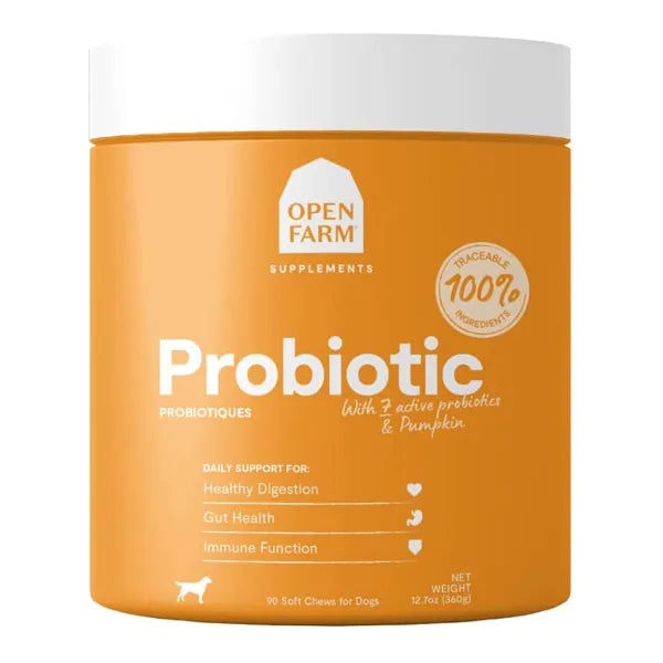 Open Farm Probiotic Supplement Chews for Dogs