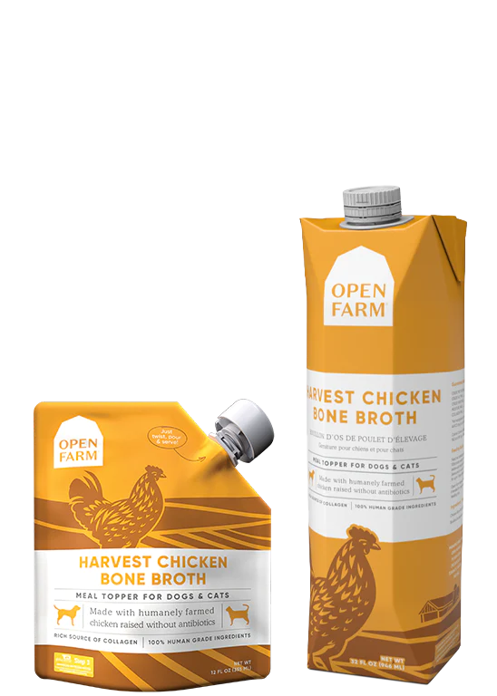 Open Farm Harvest Chicken Bone Broth for Dogs