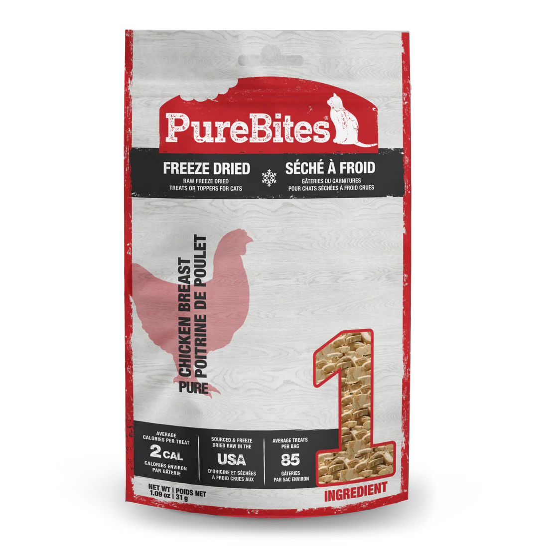PureBites Freeze Dried Chicken Breast for Cats