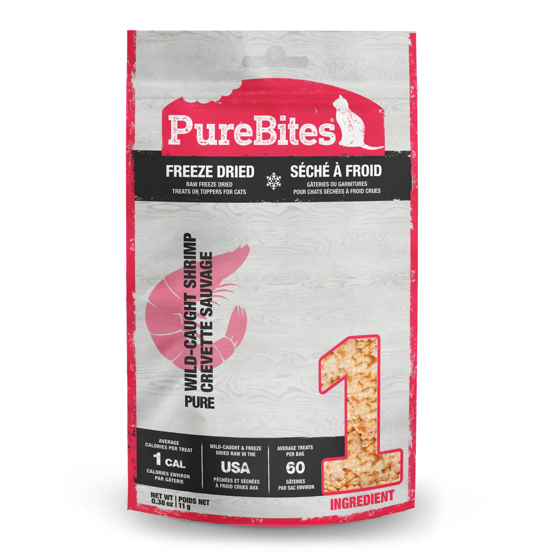 PureBites Freeze Dried Wild-Caught Shrimp for Cats
