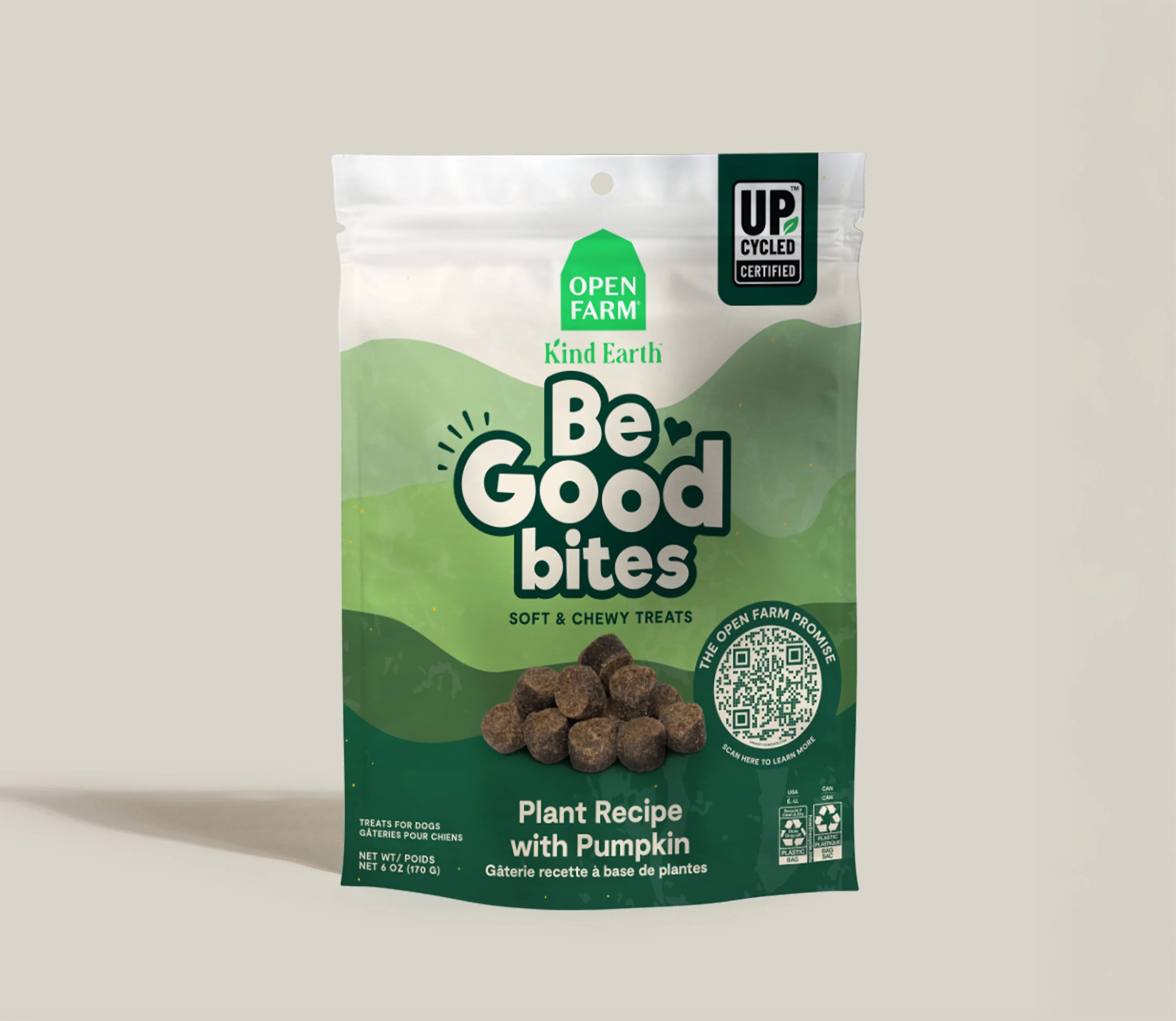 Open Farm Be Good Bites Plant Based Dog Treats