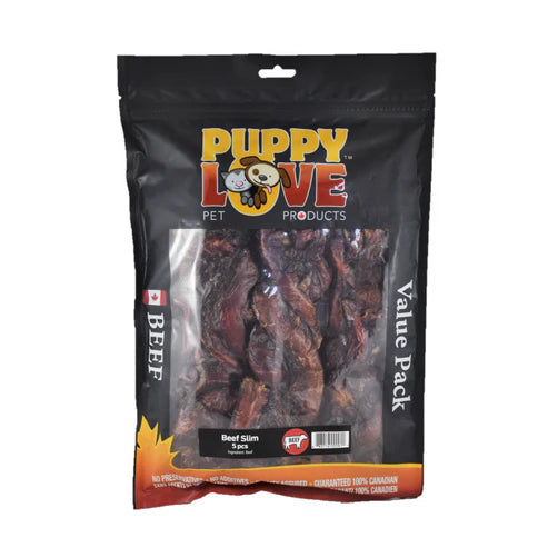 Puppy Love Canadian Beef Slim Value Pack 5 Pieces
