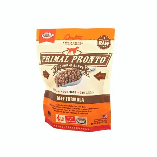 Primal Raw Frozen Pronto for Dogs - Beef Recipe