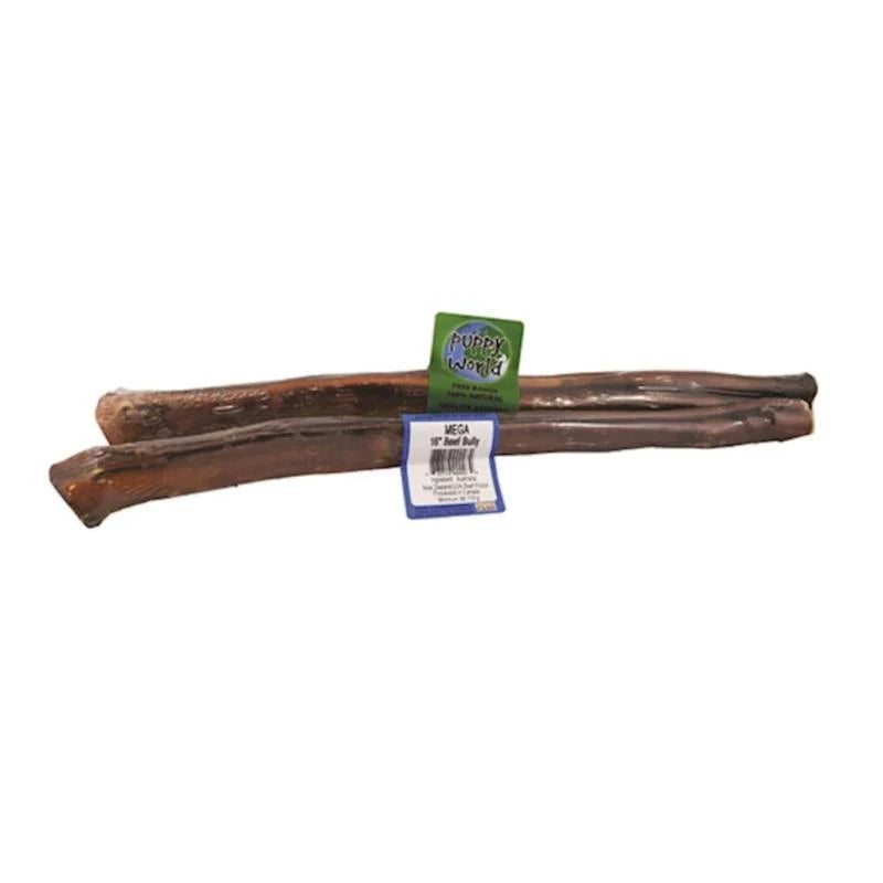 Puppy World Beef Bully Stick Mega 16"