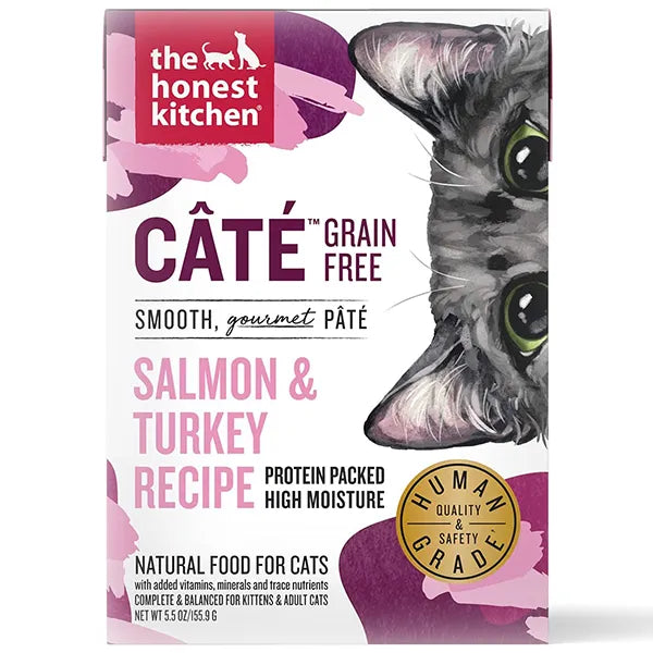 The Honest Kitchen Câté Cat Wet Food - Grain Free Salmon & Turkey Pâté