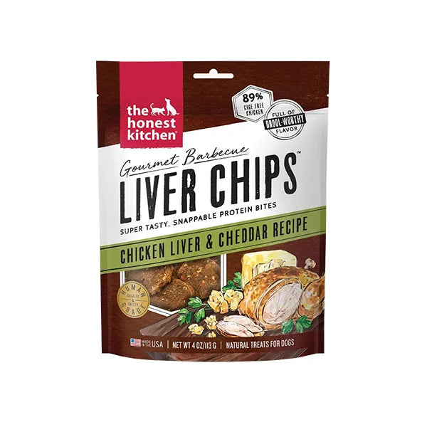 The Honest Kitchen Gourmet Barbecue Liver Chips - Chicken Liver & Cheddar